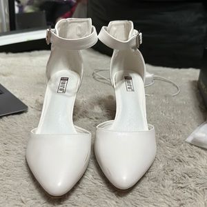 white ballroom dance shoes